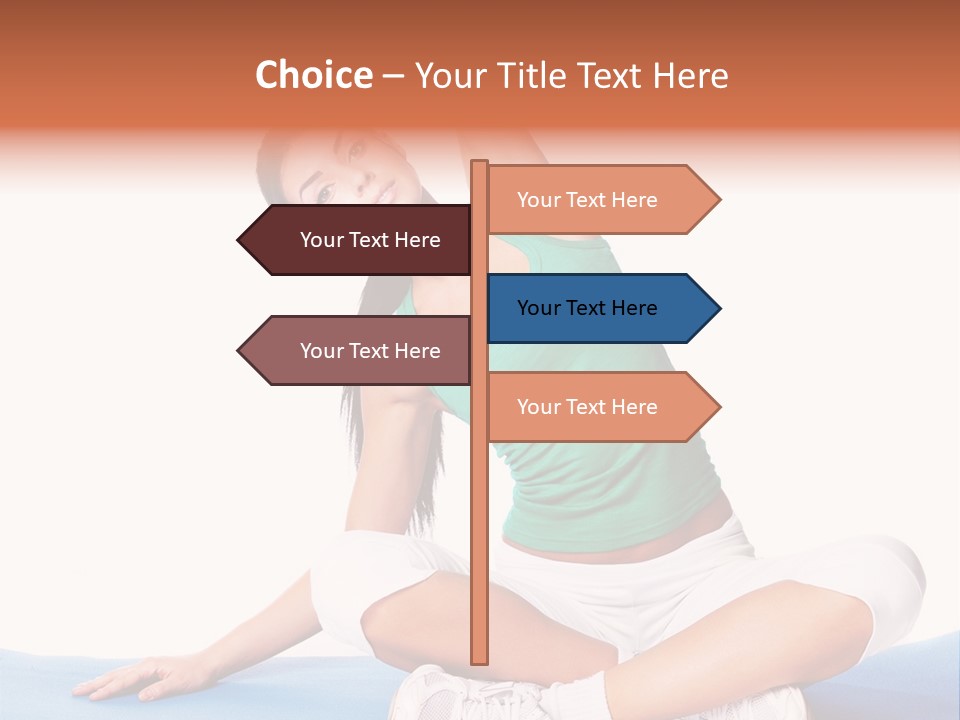 Train Slim Girl PowerPoint Template