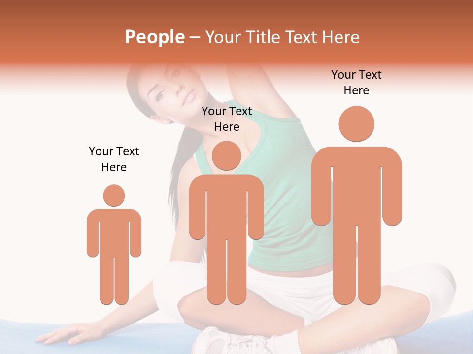 Train Slim Girl PowerPoint Template