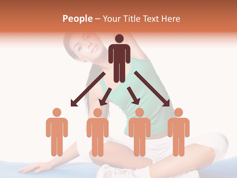 Train Slim Girl PowerPoint Template