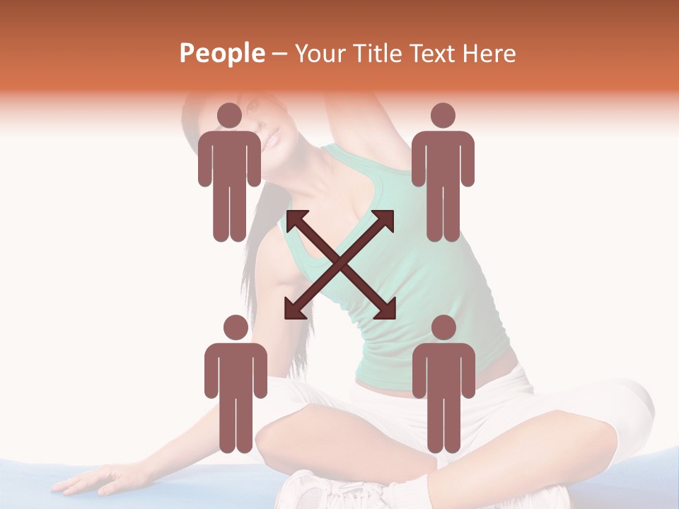 Train Slim Girl PowerPoint Template