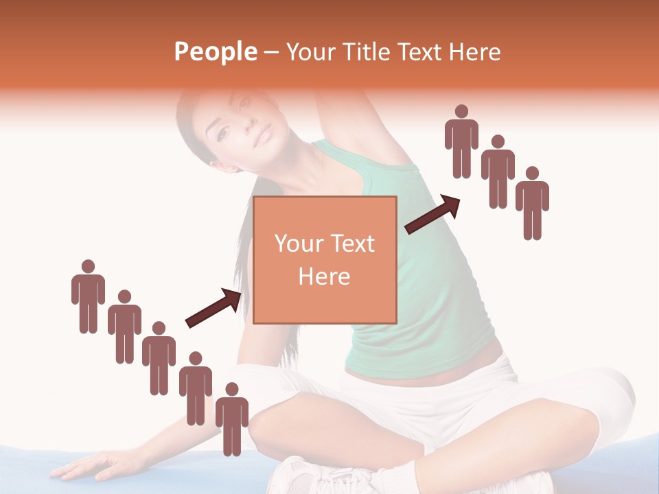 Train Slim Girl PowerPoint Template