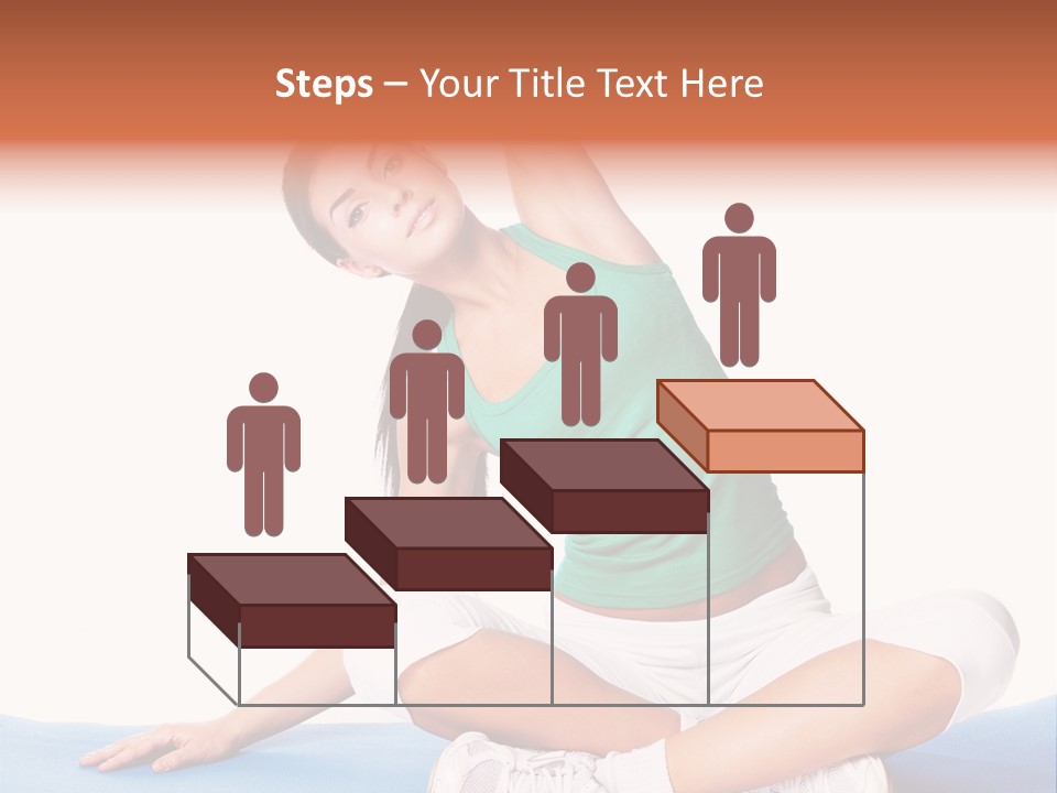 Train Slim Girl PowerPoint Template