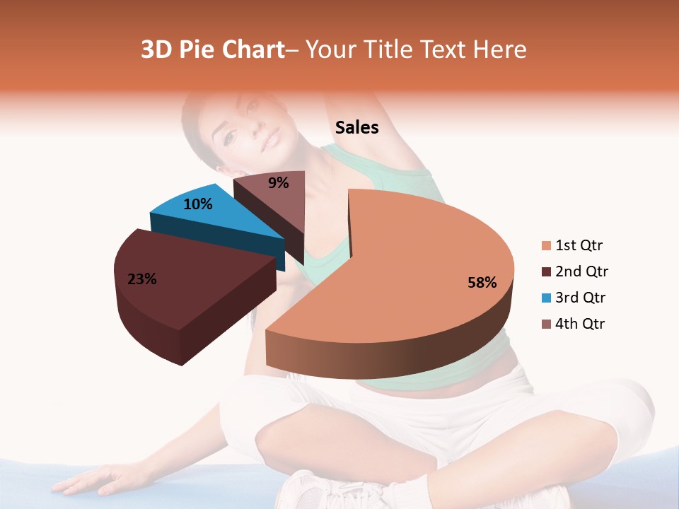 Train Slim Girl PowerPoint Template