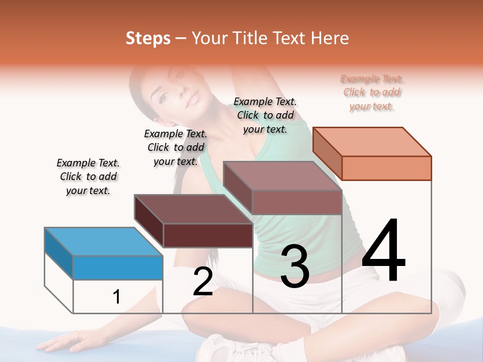 Train Slim Girl PowerPoint Template