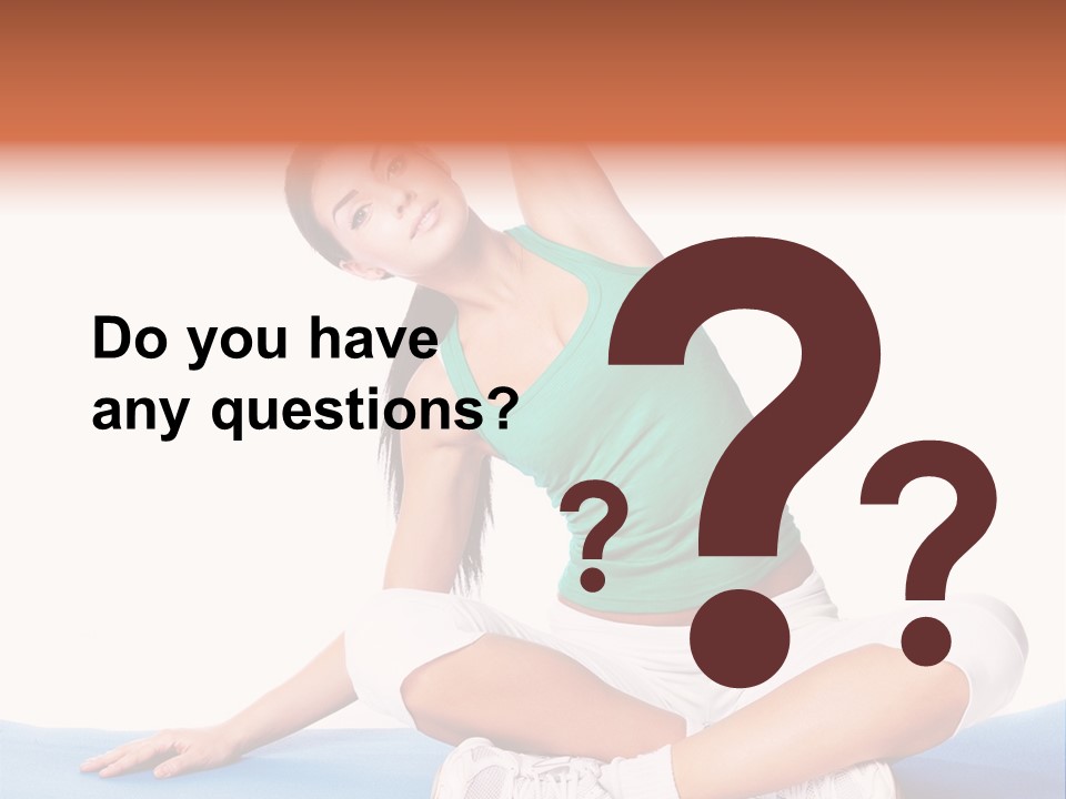 Train Slim Girl PowerPoint Template