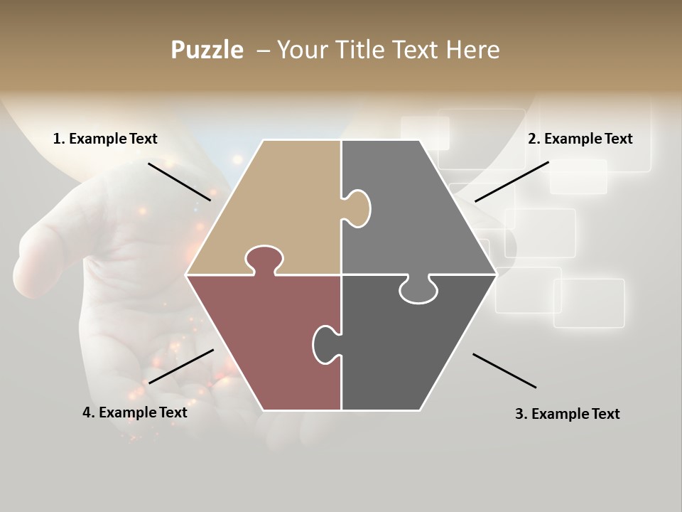 A Person Holding Out Their Hands With A Lot Of Lights Coming Out Of Them PowerPoint Template