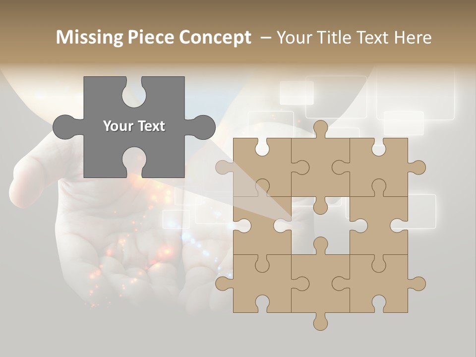 A Person Holding Out Their Hands With A Lot Of Lights Coming Out Of Them PowerPoint Template