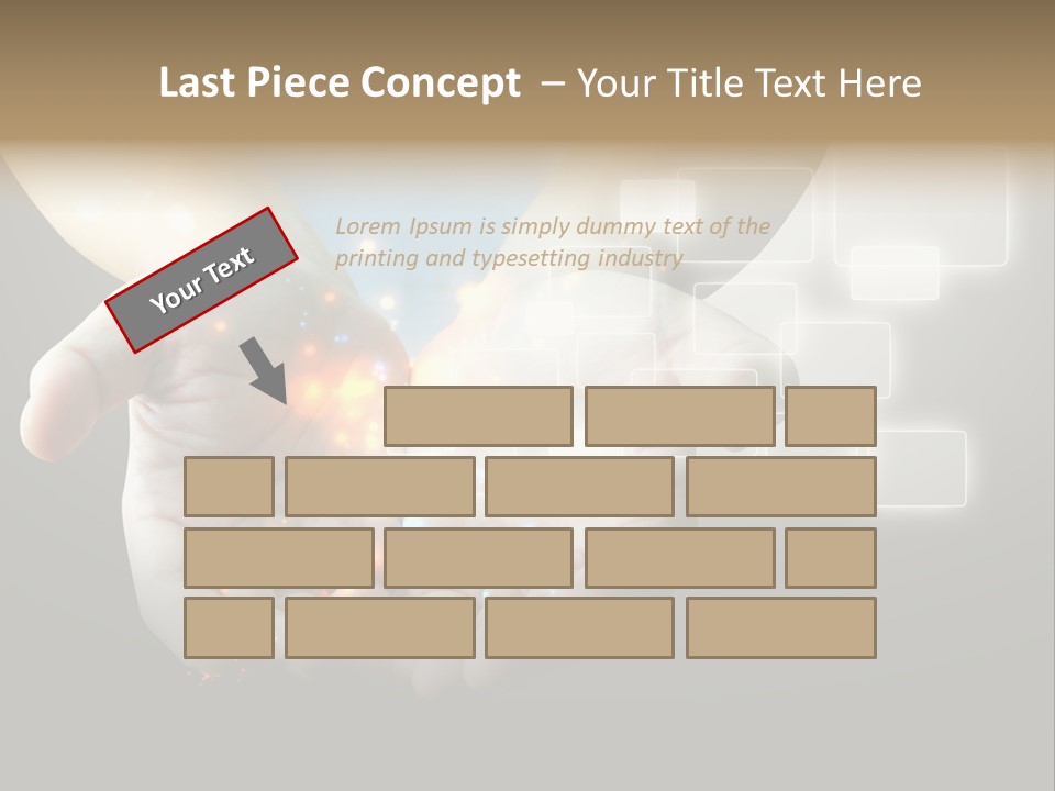 A Person Holding Out Their Hands With A Lot Of Lights Coming Out Of Them PowerPoint Template