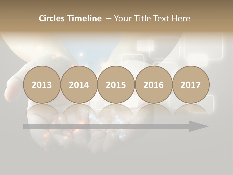 A Person Holding Out Their Hands With A Lot Of Lights Coming Out Of Them PowerPoint Template