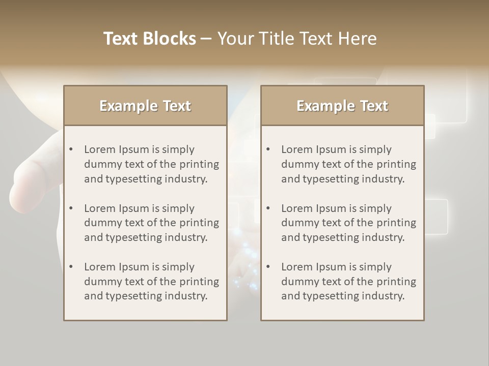 A Person Holding Out Their Hands With A Lot Of Lights Coming Out Of Them PowerPoint Template