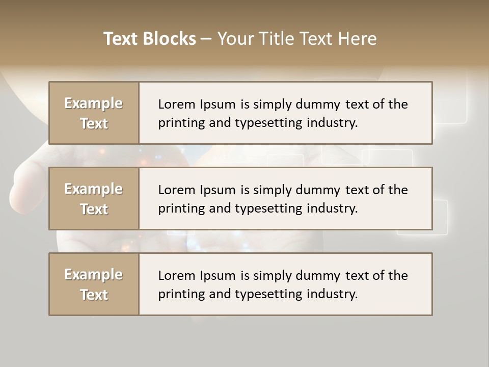 A Person Holding Out Their Hands With A Lot Of Lights Coming Out Of Them PowerPoint Template