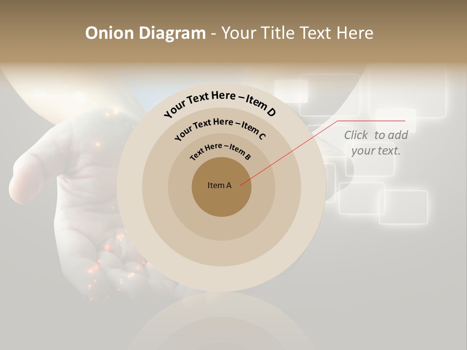 A Person Holding Out Their Hands With A Lot Of Lights Coming Out Of Them PowerPoint Template