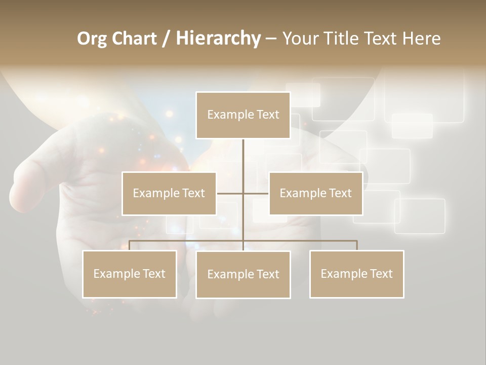 A Person Holding Out Their Hands With A Lot Of Lights Coming Out Of Them PowerPoint Template