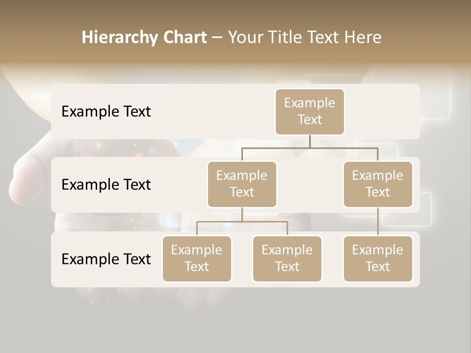 A Person Holding Out Their Hands With A Lot Of Lights Coming Out Of Them PowerPoint Template