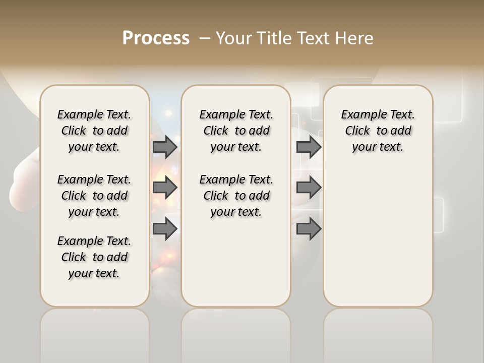 A Person Holding Out Their Hands With A Lot Of Lights Coming Out Of Them PowerPoint Template
