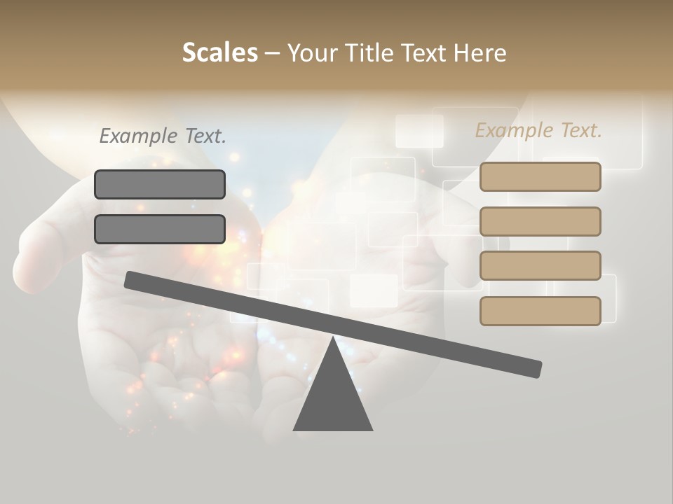 A Person Holding Out Their Hands With A Lot Of Lights Coming Out Of Them PowerPoint Template