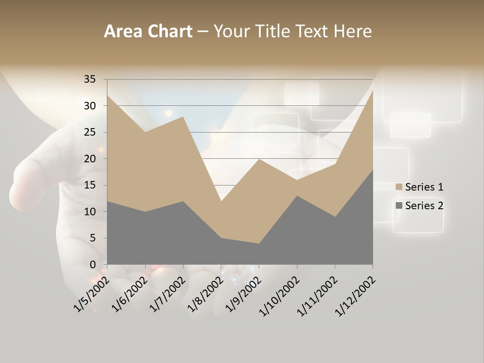 A Person Holding Out Their Hands With A Lot Of Lights Coming Out Of Them PowerPoint Template