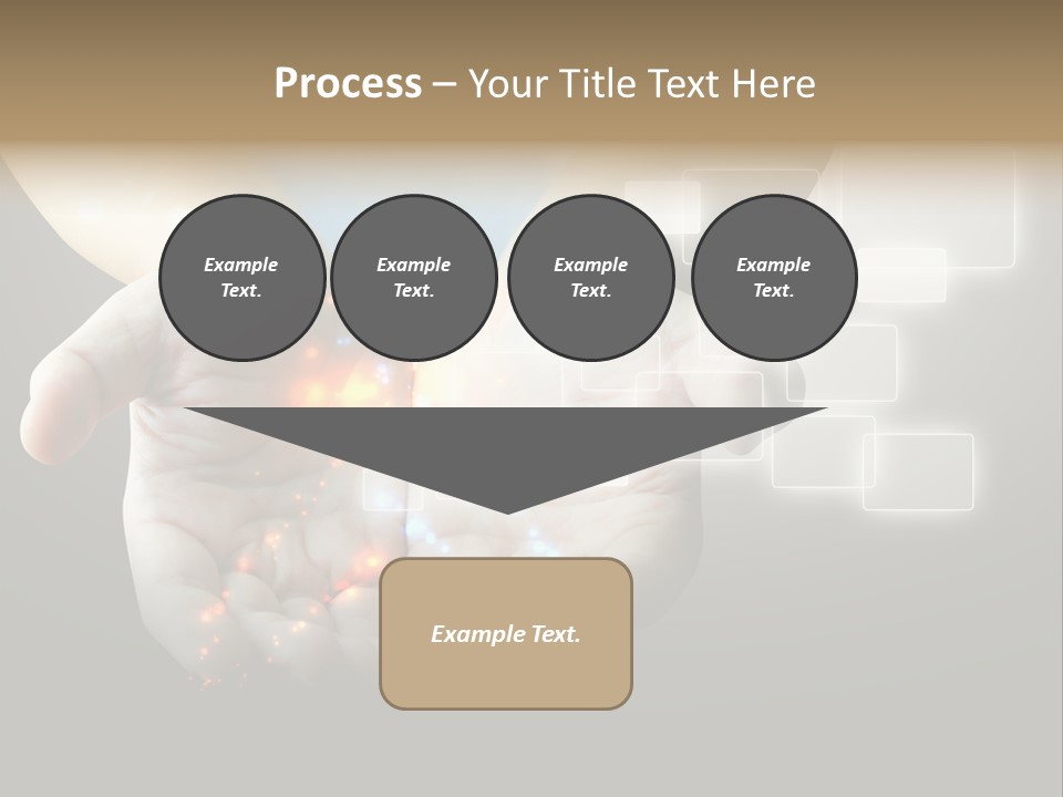 A Person Holding Out Their Hands With A Lot Of Lights Coming Out Of Them PowerPoint Template