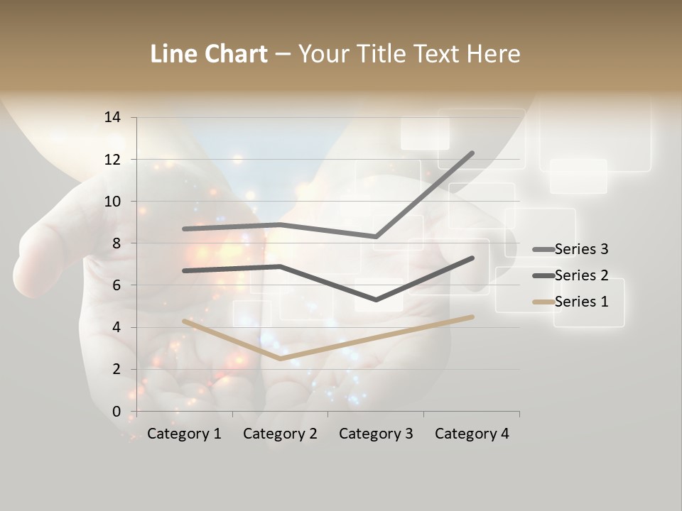 A Person Holding Out Their Hands With A Lot Of Lights Coming Out Of Them PowerPoint Template
