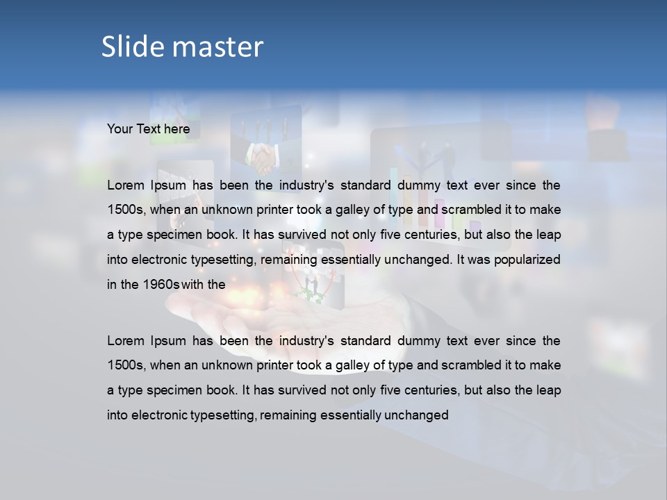 Button Email Social PowerPoint Template