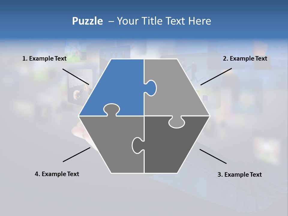 Button Email Social PowerPoint Template