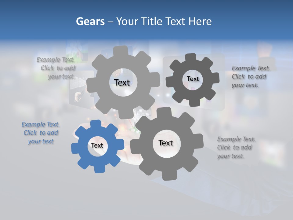 Button Email Social PowerPoint Template