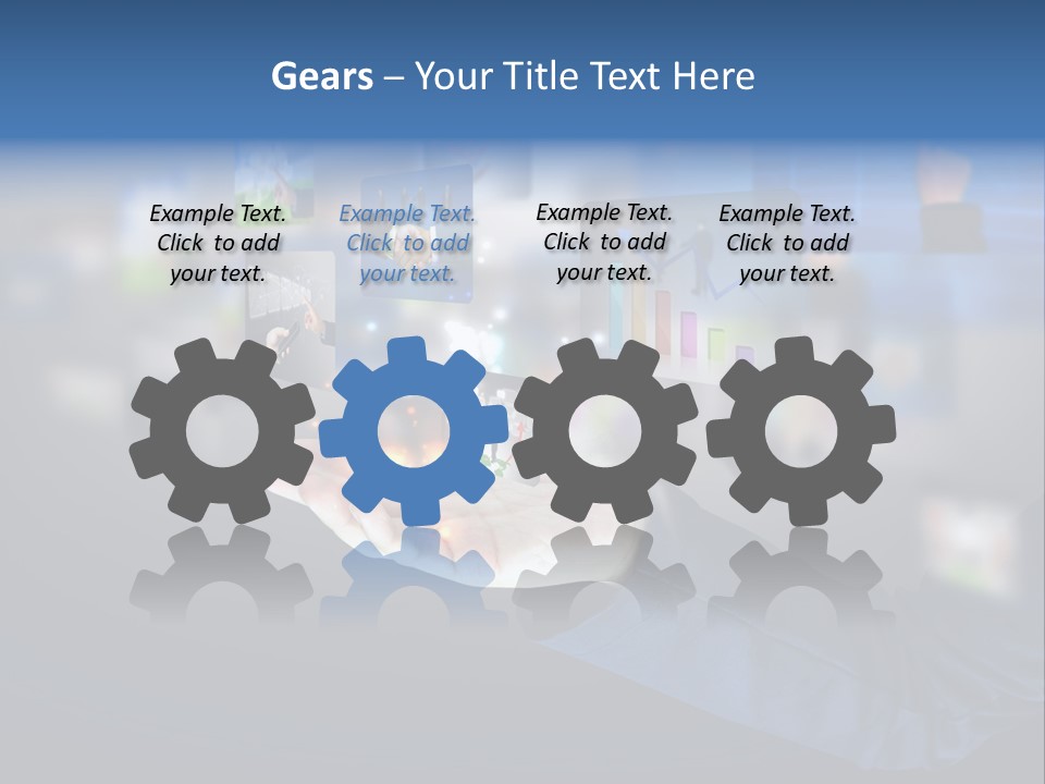 Button Email Social PowerPoint Template