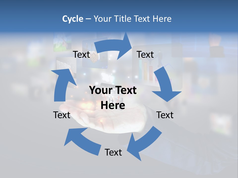 Button Email Social PowerPoint Template