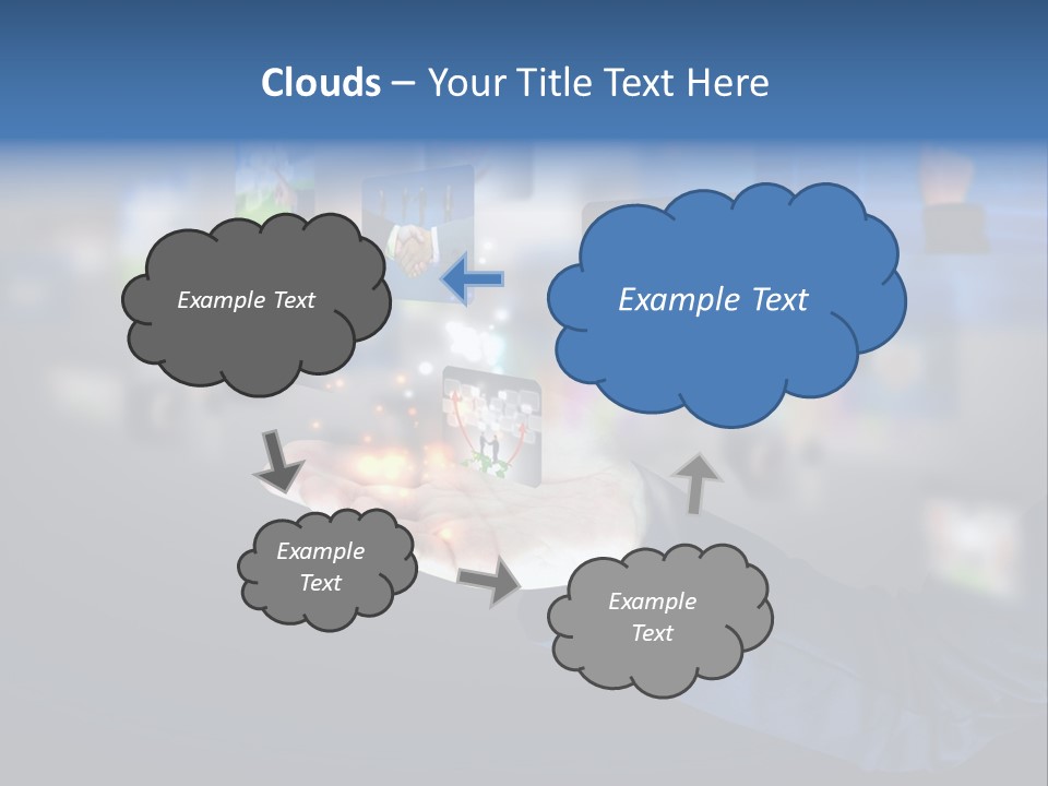Button Email Social PowerPoint Template