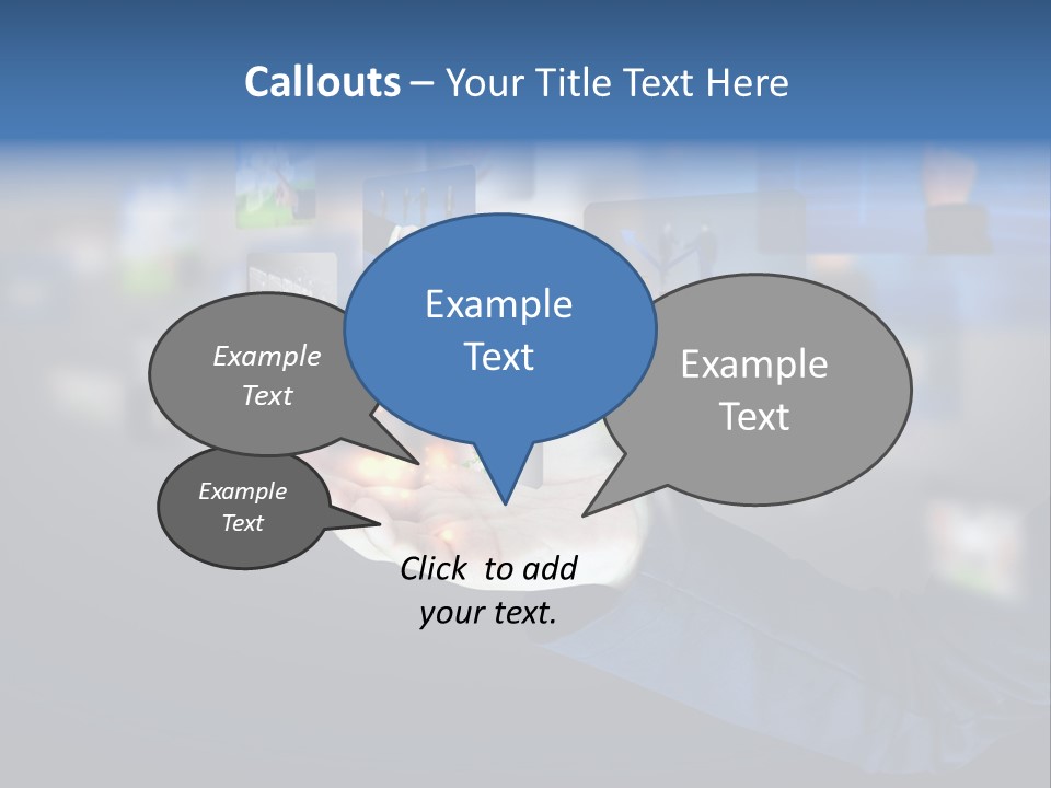 Button Email Social PowerPoint Template