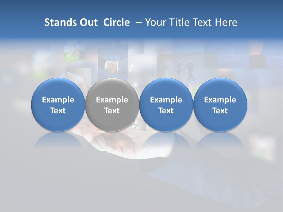 Button Email Social PowerPoint Template