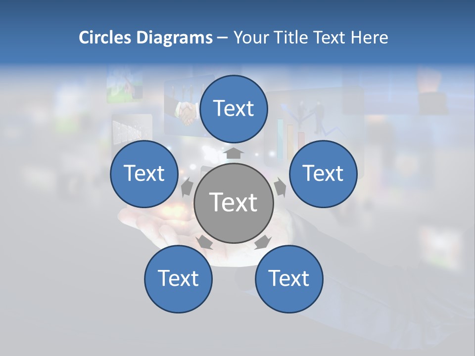 Button Email Social PowerPoint Template