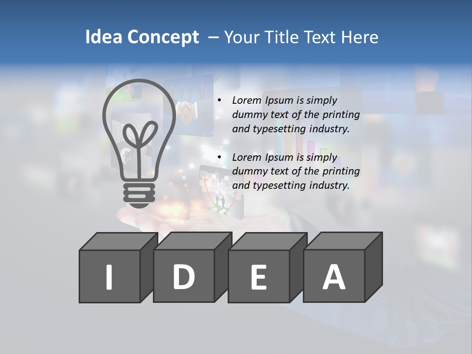 Button Email Social PowerPoint Template
