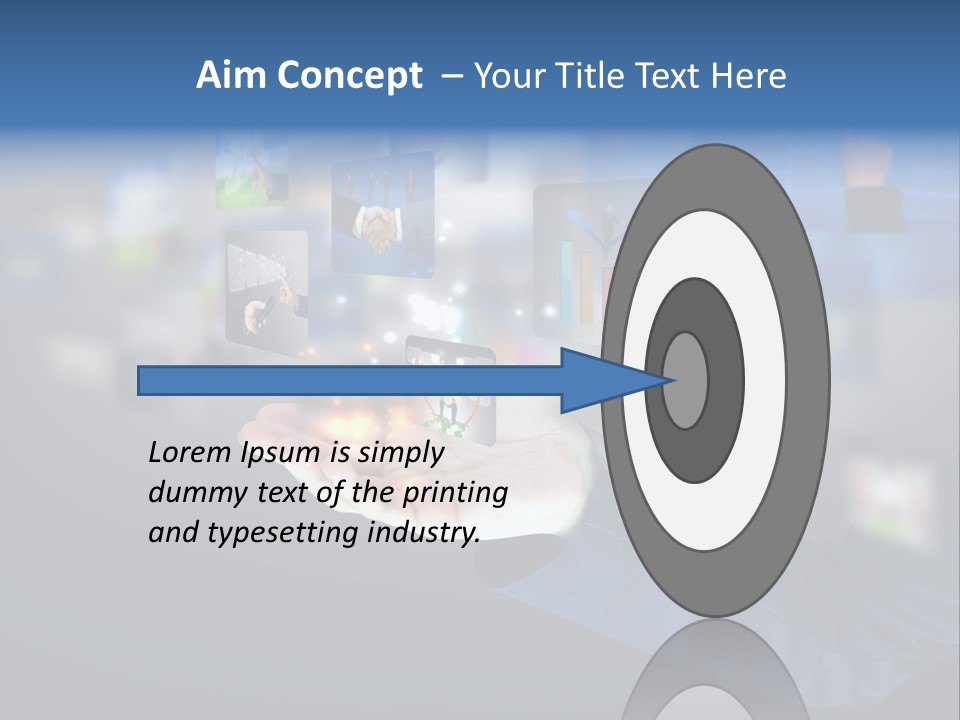 Button Email Social PowerPoint Template