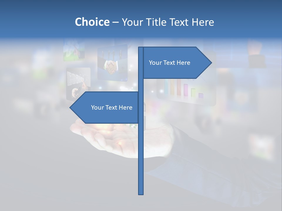 Button Email Social PowerPoint Template