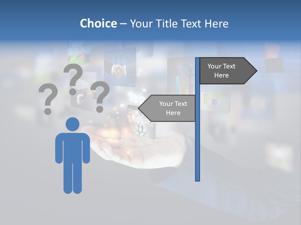 Button Email Social PowerPoint Template
