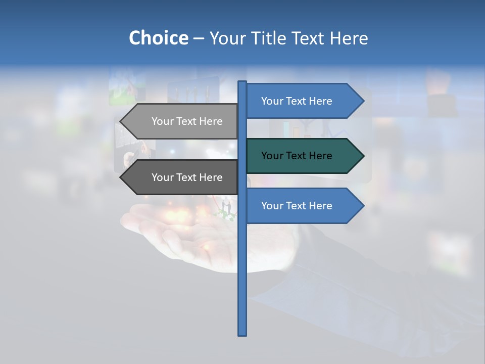 Button Email Social PowerPoint Template