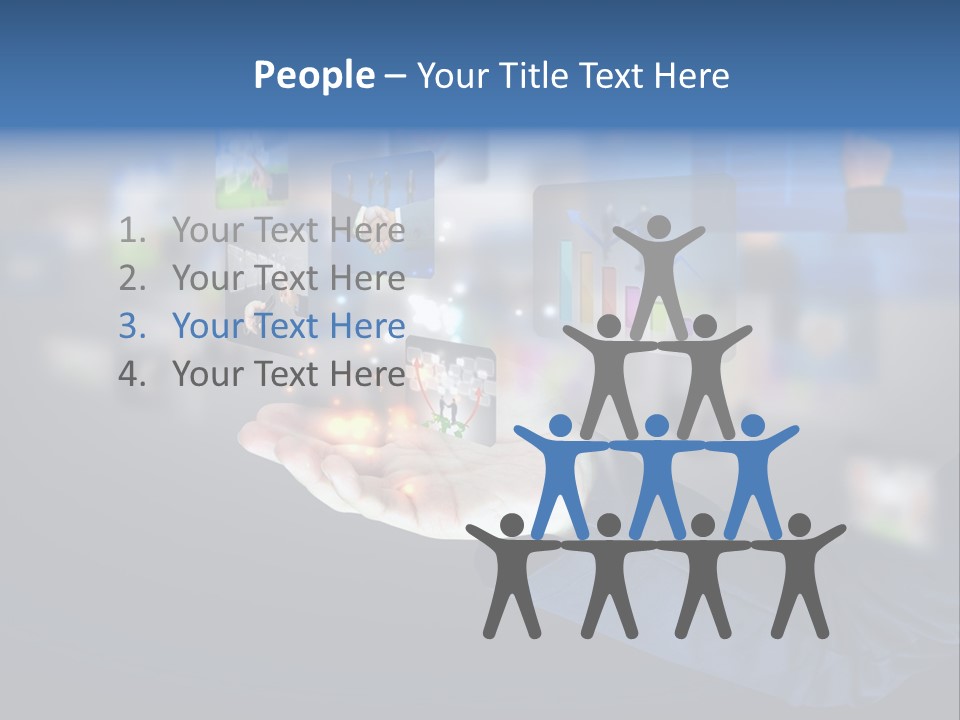 Button Email Social PowerPoint Template