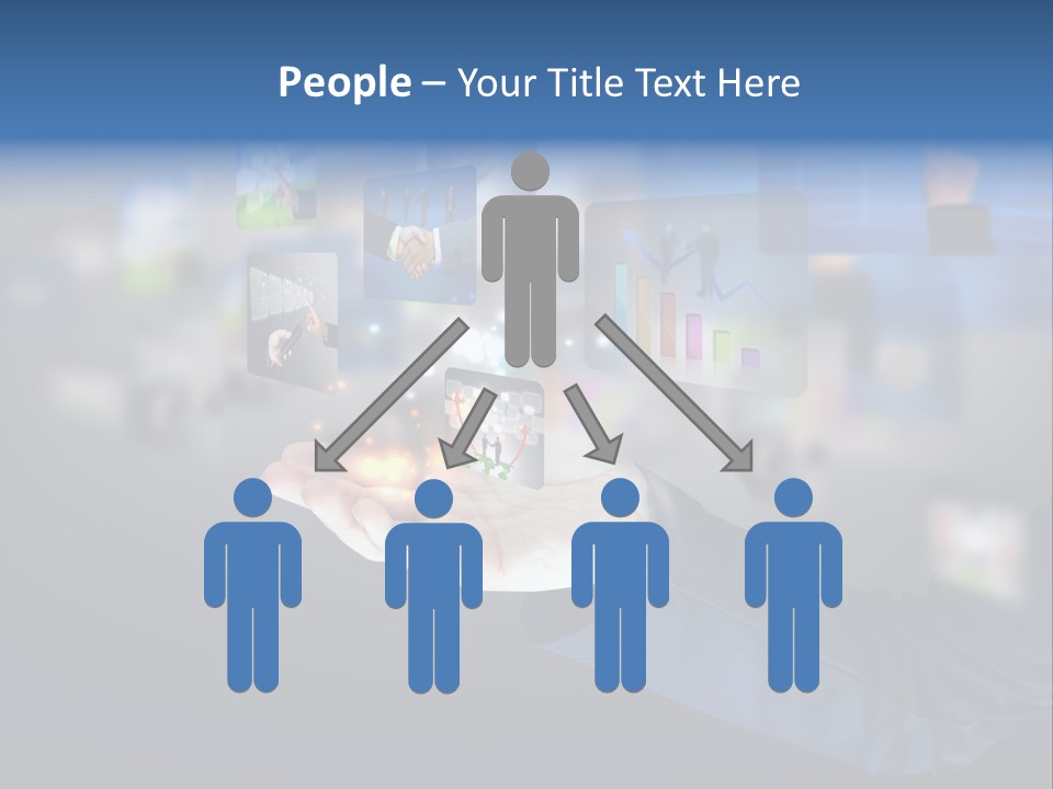 Button Email Social PowerPoint Template