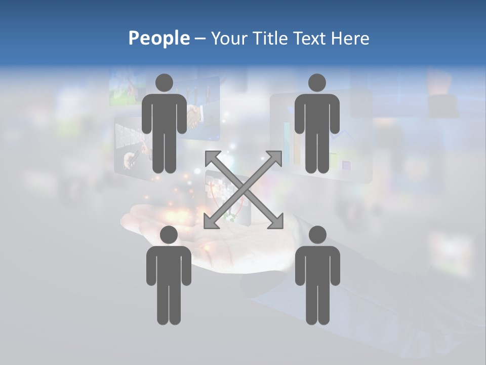 Button Email Social PowerPoint Template