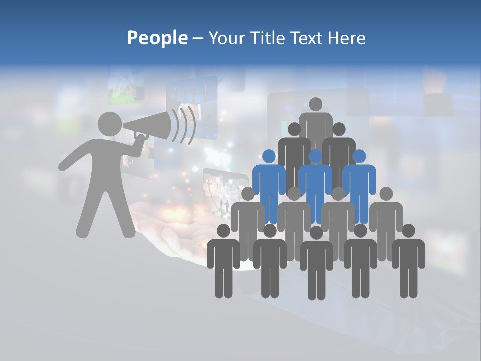 Button Email Social PowerPoint Template