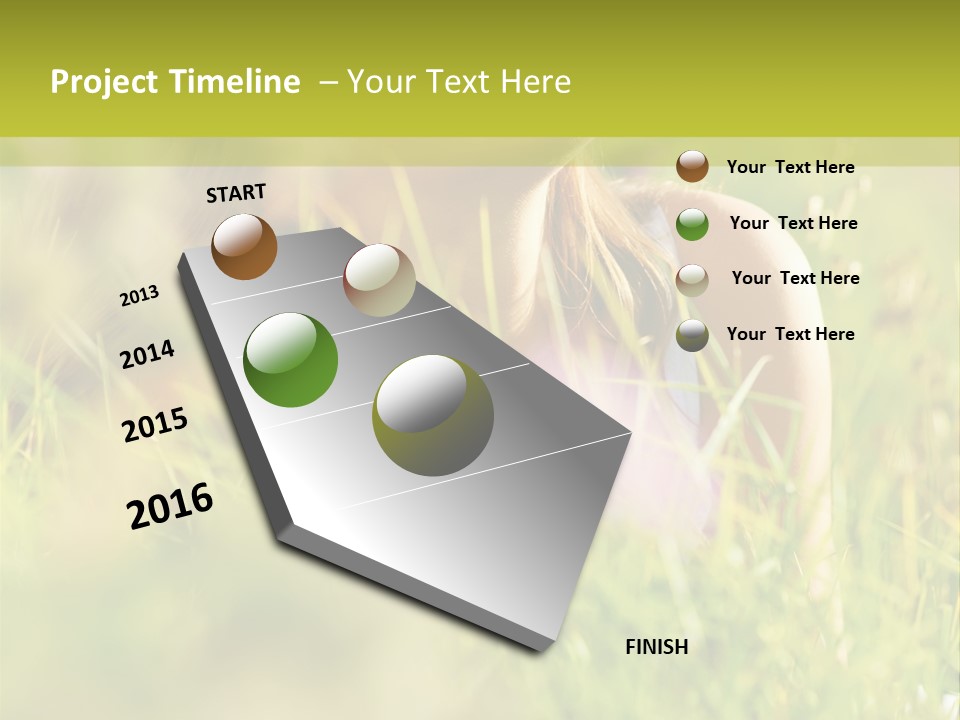 Brunette Young Fresh PowerPoint Template