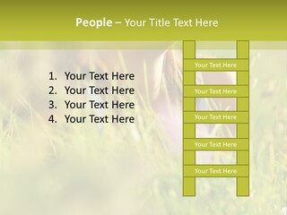 Brunette Young Fresh PowerPoint Template