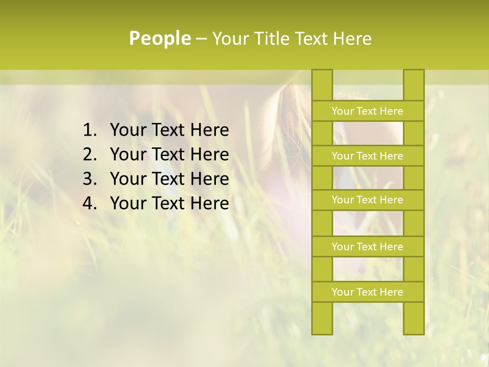 Brunette Young Fresh PowerPoint Template