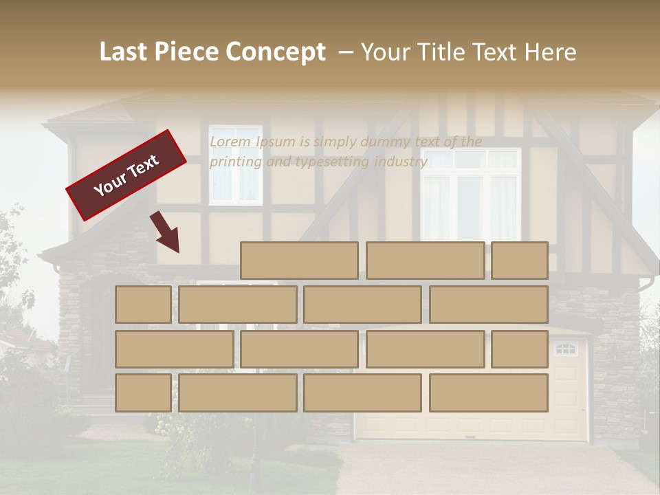 Door Beautiful Private PowerPoint Template