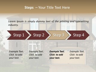 Door Beautiful Private PowerPoint Template