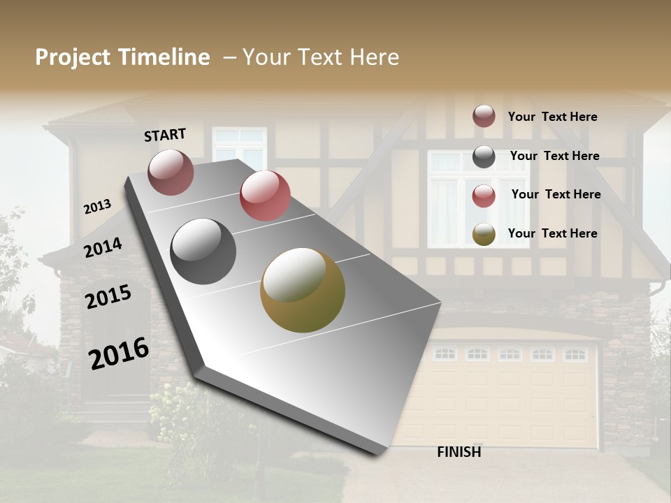 Door Beautiful Private PowerPoint Template