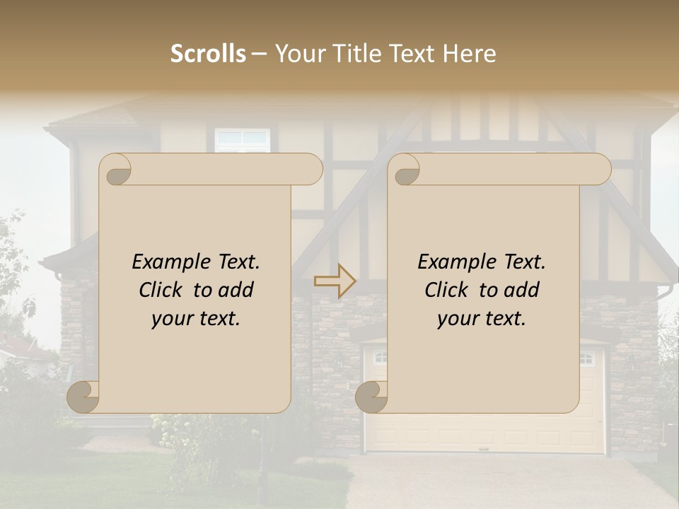Door Beautiful Private PowerPoint Template