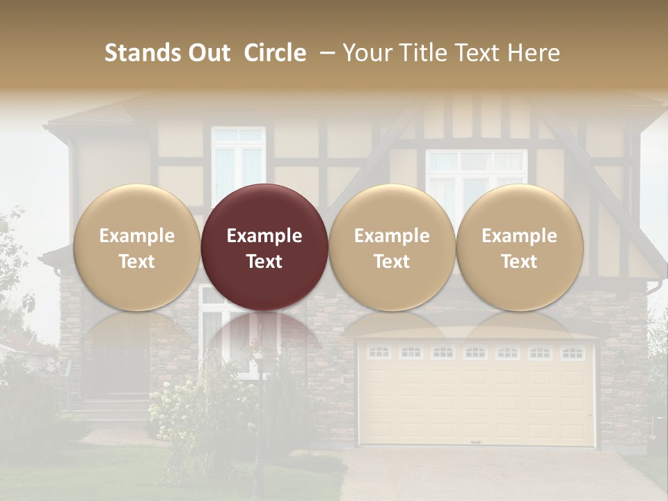 Door Beautiful Private PowerPoint Template