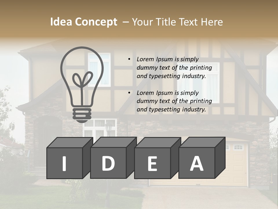 Door Beautiful Private PowerPoint Template